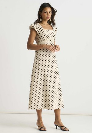 ladies white midi dresses Strapless Polka Dots Dress Fashion Prom Evening Dresses For Women fg62