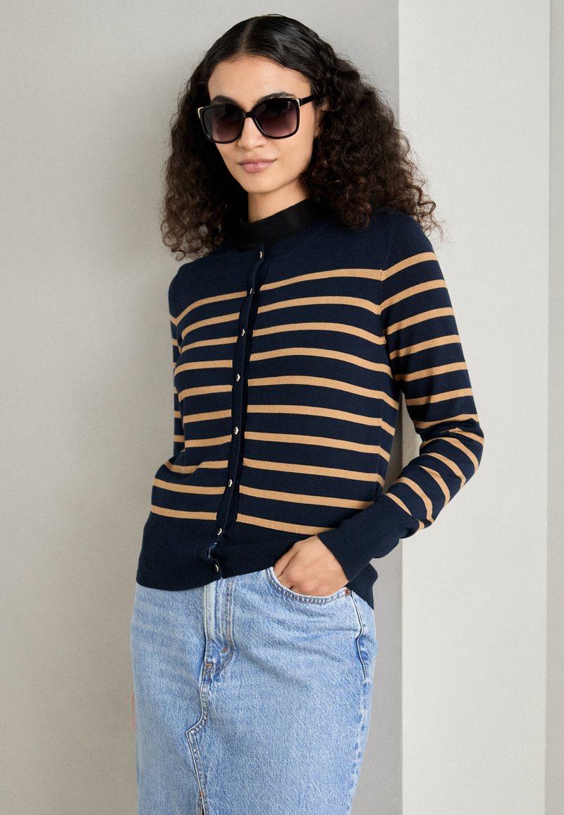 Lindex ANNA - Vesta na kopčanje - navy