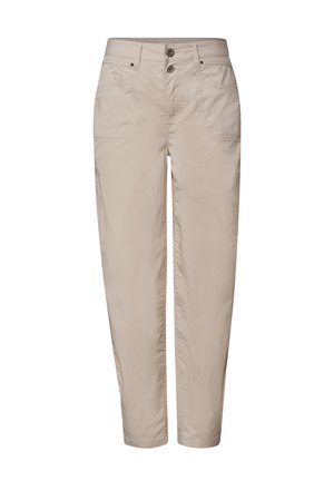 Street One, HIGH WAIST BARREL LEG HOSE - Stoffhose - clay sand