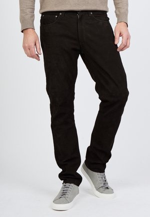 Straight leg jeans - black