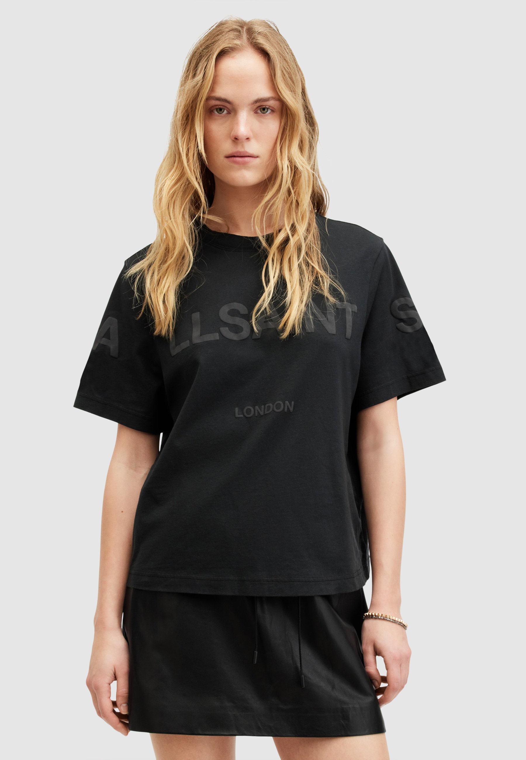 AllSaints LISA - T-shirt z nadrukiem/czarny - Zalando.pl