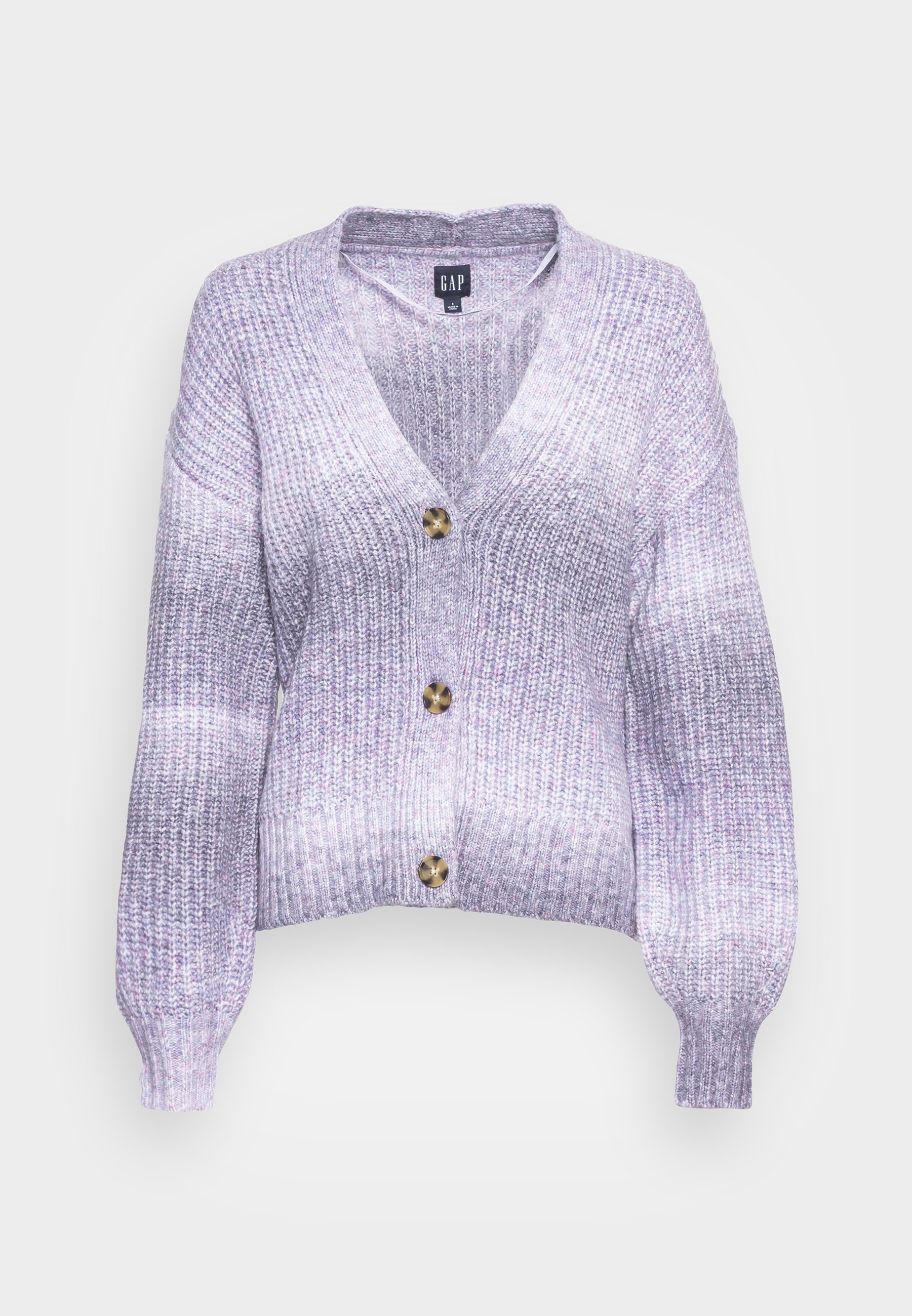 lilac button front cardigan