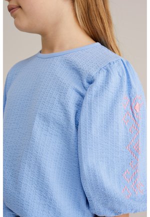 WE Fashion Nyomott mintás póló - blue