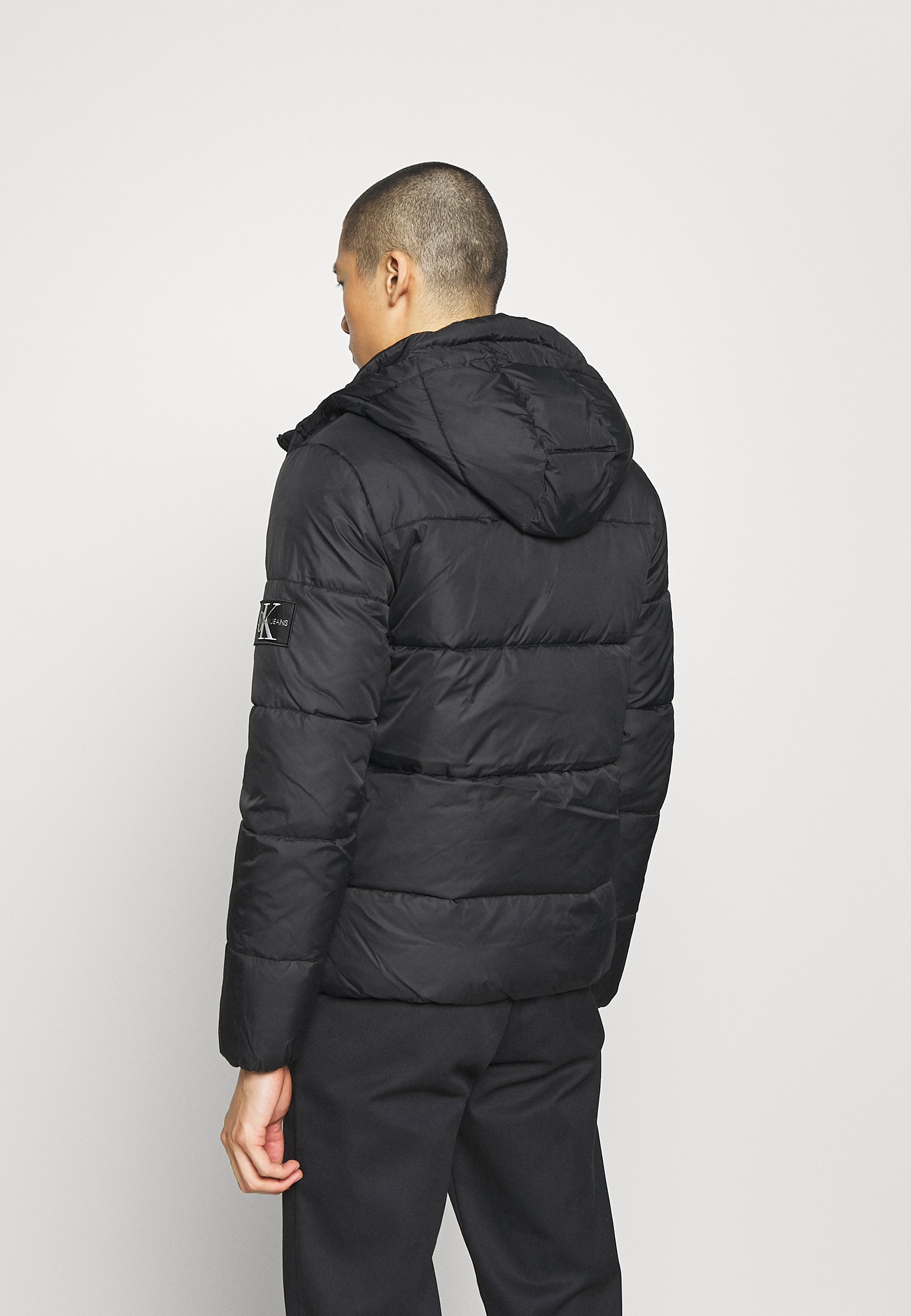 calvin klein hooded down jacket