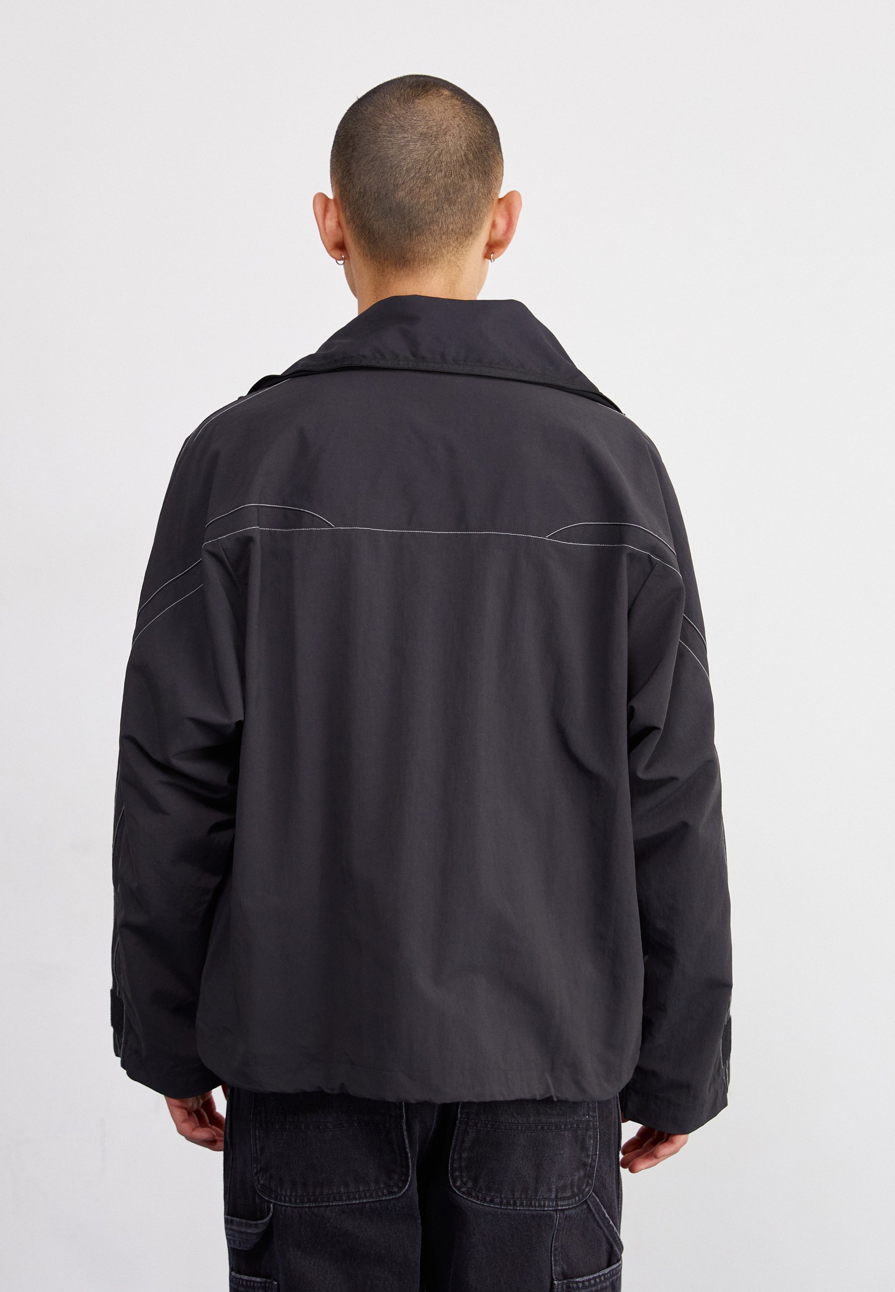 Eaphi エフィ CURVE CUT LINE JACKET black adidas Originals CUTLINE JACKET - Summer jacket - black - Zalando