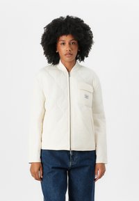 Guess Jeans QUILTED PUFFER JACKET - Blouson Bomber - pristine white