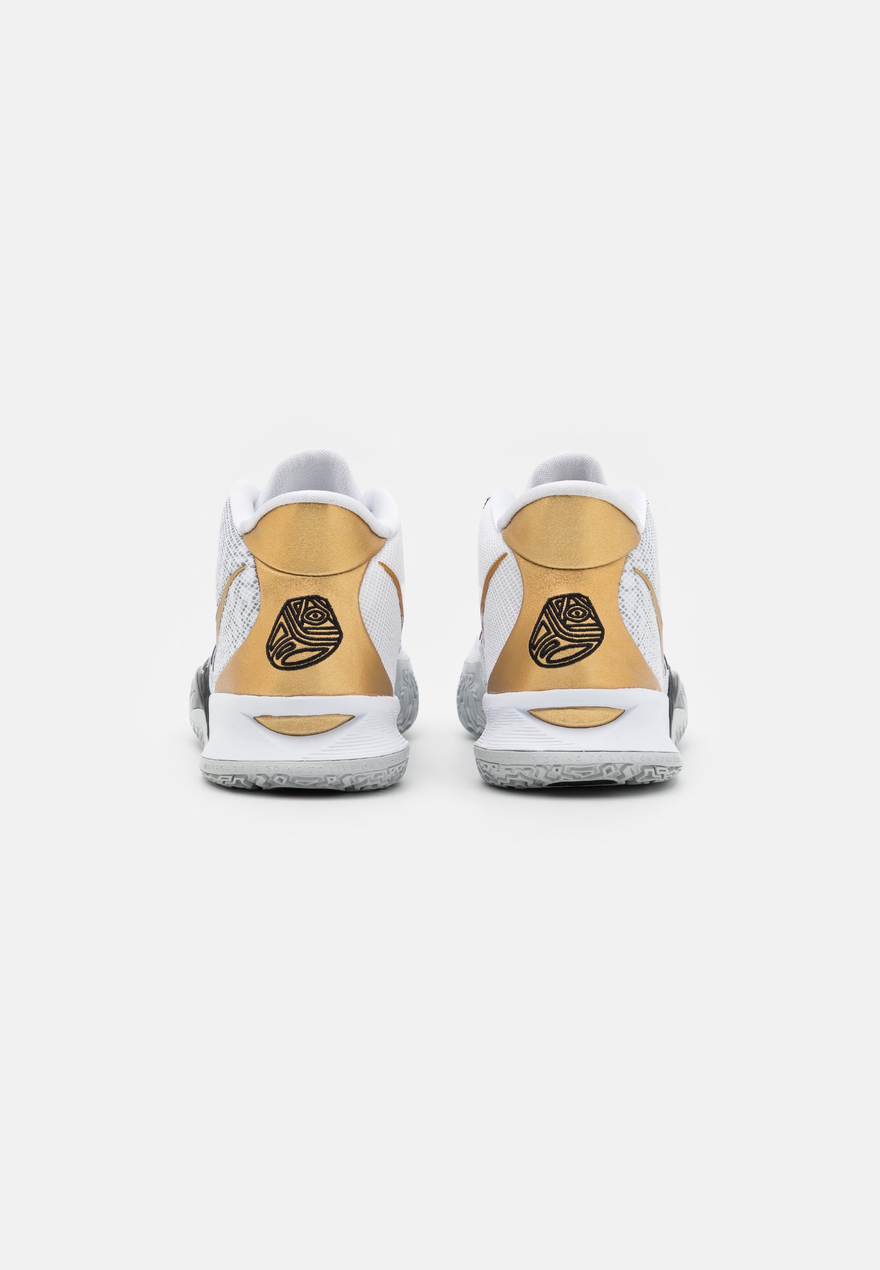 Nike Performance KYRIE 7 - Basketbalschoenen - white/metallic  gold/black/grey fog/wit - Zalando.nl