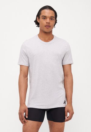 CREW NECK 3 PACK - Undershirt - white/mottled light grey/black