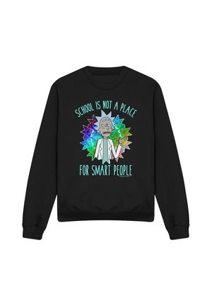 Cotton Soul, RICK AND MORTY SCHOOL - Sweatshirt - black