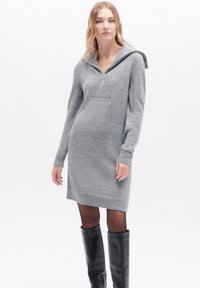 Caroll RILANA - Gebreide jurk - grey