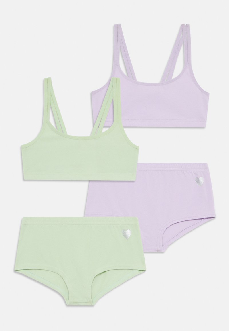 Buffalo HERZ SET 2 PACK - Set intimo - mint/lila