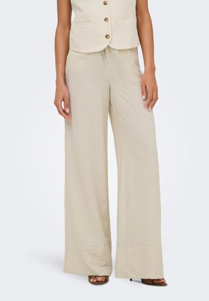 JDY, HOSE MIT WEITEM BEINSCHNITT JDYCARA WEITER BEINSCHNITT HOSE MIT WEITEM - Püksid - oatmeal