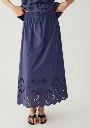 MARISOL - sukňa v tvare A - dusty blue