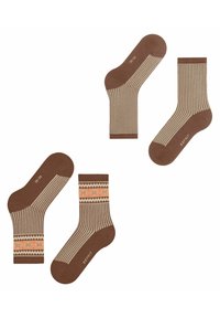 Esprit Scandi 2-Pack - Chaussettes - rosewood