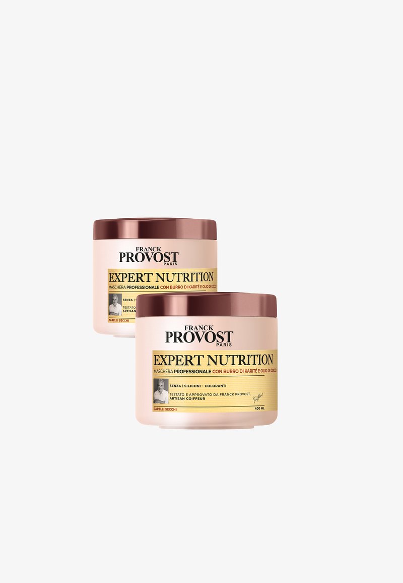 Franck Provost - FRANCK PROVOST MASCHERA EXPERT NUTRITION CON BURRO DI KARITÉ PER CAPELLI NUTRITI, 400 ML - 2 PACK - Maschera per capelli - trasparente, Ingrandire