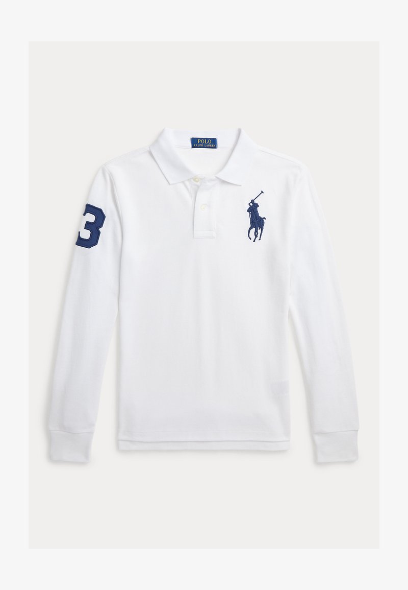 Polo Ralph Lauren SLIM FIT COTTON MESH POLO SHIRT - Polo shirt - white