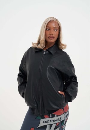 EMBOSSED VEGAN  - Kunstlederjacke - black