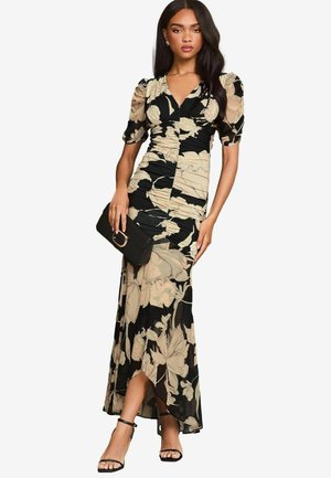 Lipsy Maxikleid - black white