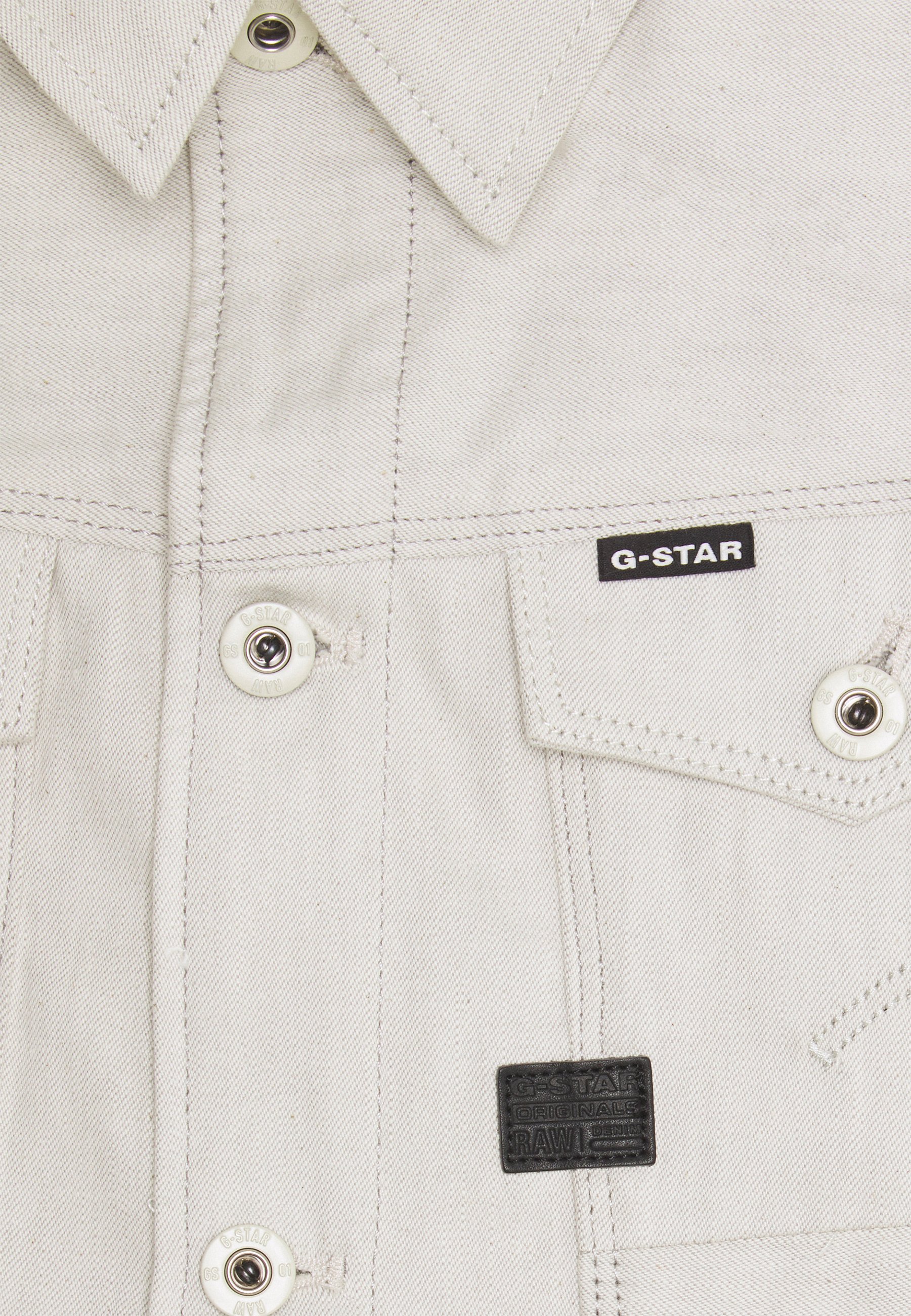 G-Star ARC 3D SLIM JKT - Džinsinis švarkelis - kara ecru denim/baltų džinsų  - Zalando.lt