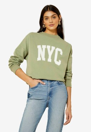 CREW NECK  PETITE  - Mikina - khaki green