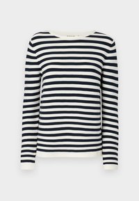 NEW OTTOMAN - Striktrøje - dark navy/white