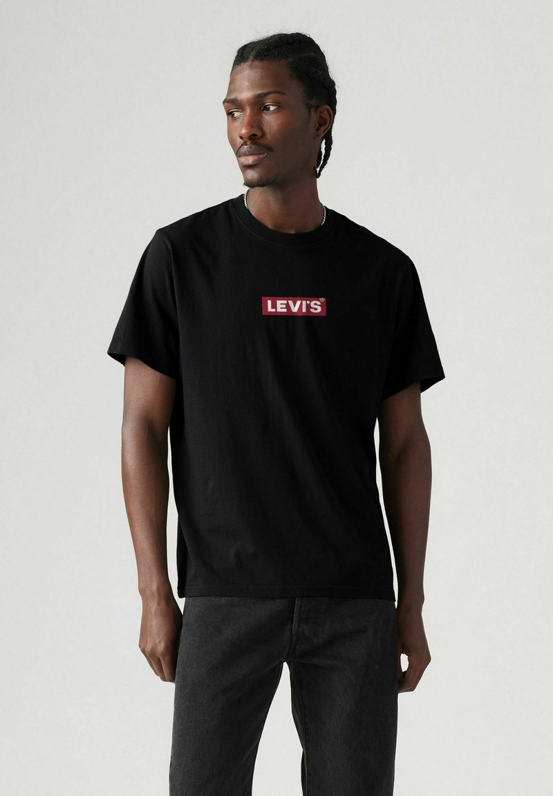 Levi's® BOXTAB - Camiseta estampada - boxtab in black bas