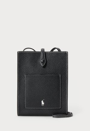 POLO PLAY LEATHER POCKET CROSSBODY - Telefonveske - black