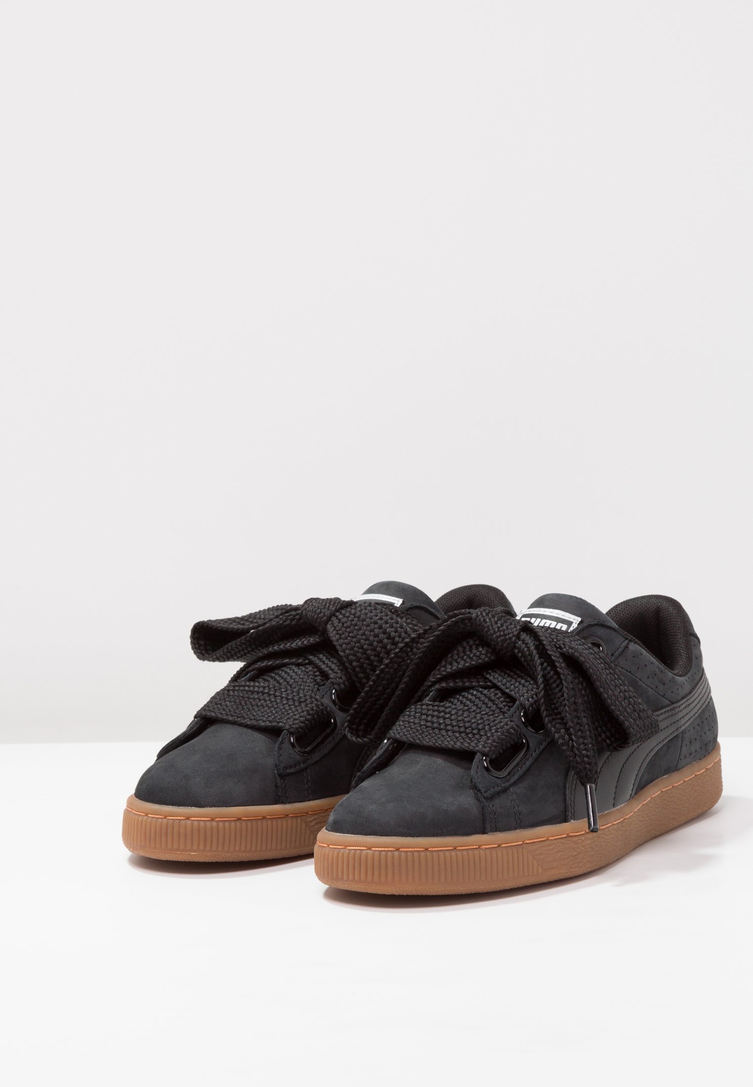 puma basket heart perf gum