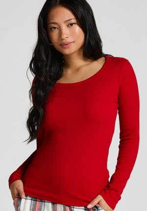 Hunkemöller Pyjamashirt - red