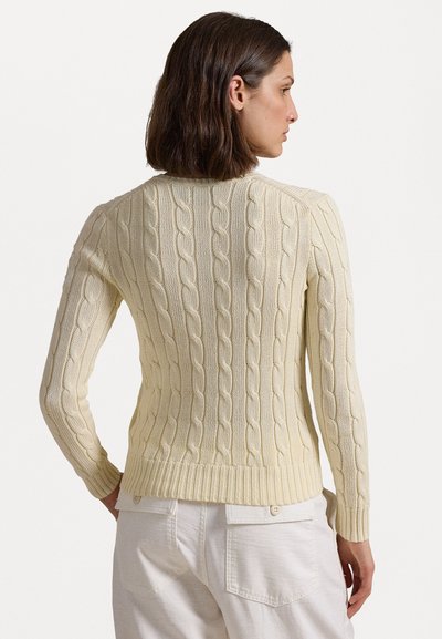 Polo Ralph Lauren ANCHOR-MOTIF CABLE COTTON SWEATER - Striktrøje - authentic cream