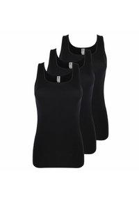 Pompadour BREITE TRÄGER SERIE PASSION  3 STÜCK - Undershirt - schwarz