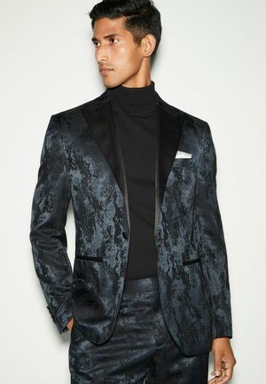 Next REGULAR FIT - SLIM FIT CAMO TUXEDO SUIT JACKET . - Giacca elegante - navy blue