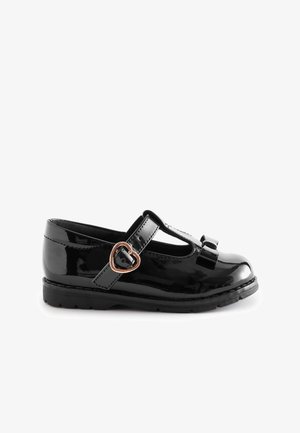 SCHOOL JUNIOR BOW T-BAR SHOESFIT (F) - Lær-at-gå-sko - black patent