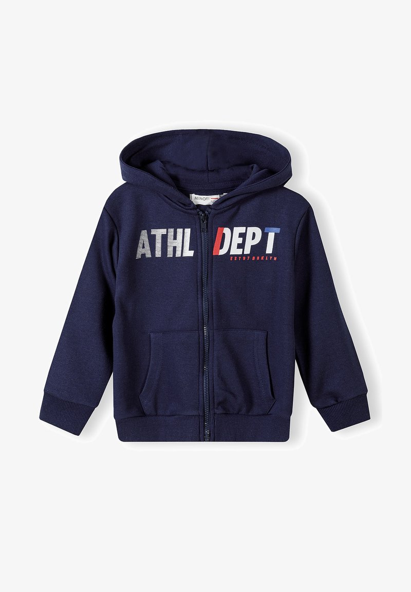 MINOTI ZIP THROUGH HOODIE - Tröja med dragkedja - dark blue