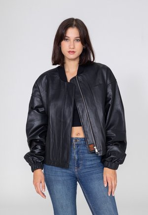 BROOK  - Leather jacket - black