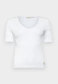 V NECK TEE - Camiseta básica - bright white