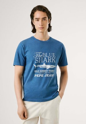 MALI TEE - Camiseta estampada - thames blue