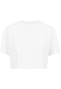 LADIES SHORT OVERSIZED TEE - T-Shirt basic - white