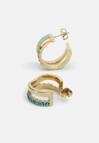 Guess PERFECT LIAISON - Pendientes - gold-coloured/aquamarine