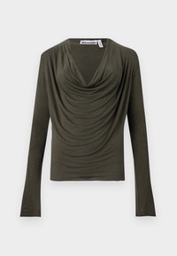 MELINDA DRAPE - T-shirt à manches longues - dark khaki green