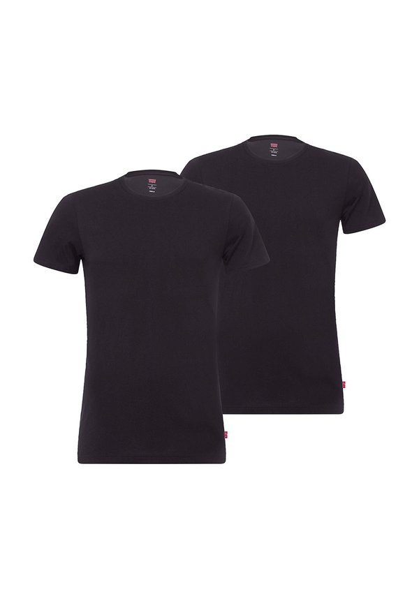 4ER PACK - RUNDHALS, KURZARM, EINFARBIG - Basic T-shirt - weiß schwarz3