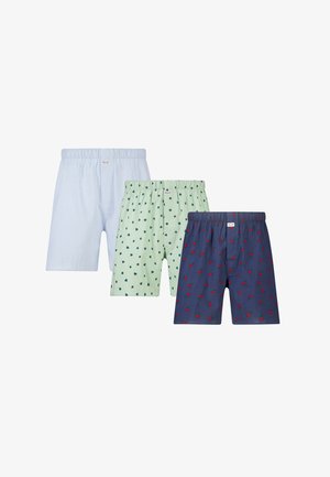 America Today, BOXERSHORTS 3 PACK - Boxershorts - light blue green dark blue