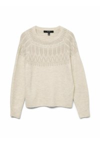 Vero Moda VMSIMONE LS NORDIC GA REP BOO - Trui - balsam green/kaki