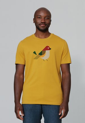 watapparel VOGEL - T-shirt print - ochre
