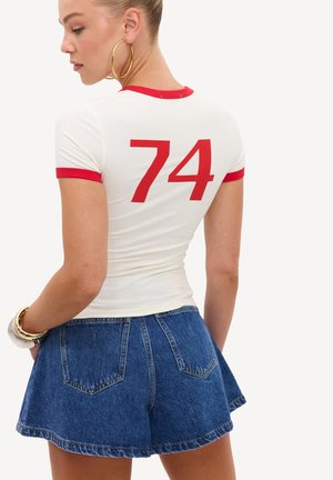 LOAVIES, SUNLIT SECRETS - T-shirt imprimé - offwhite solid