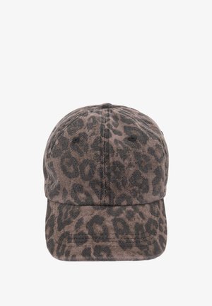 LEOPARD PRINT - Cap - brown