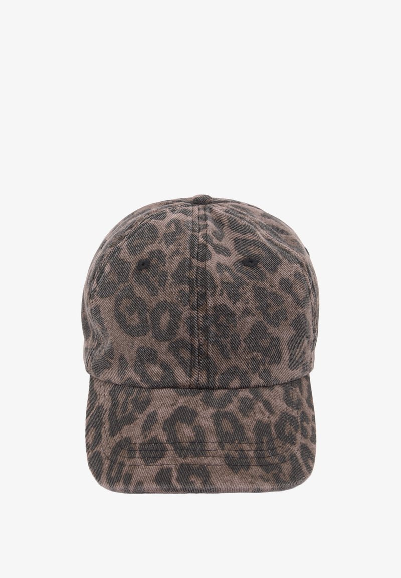 PULL&BEAR LEOPARD PRINT - Cappellino - brown