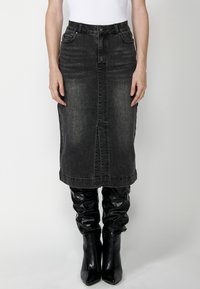 Koroshi Farmerszoknya - black denim