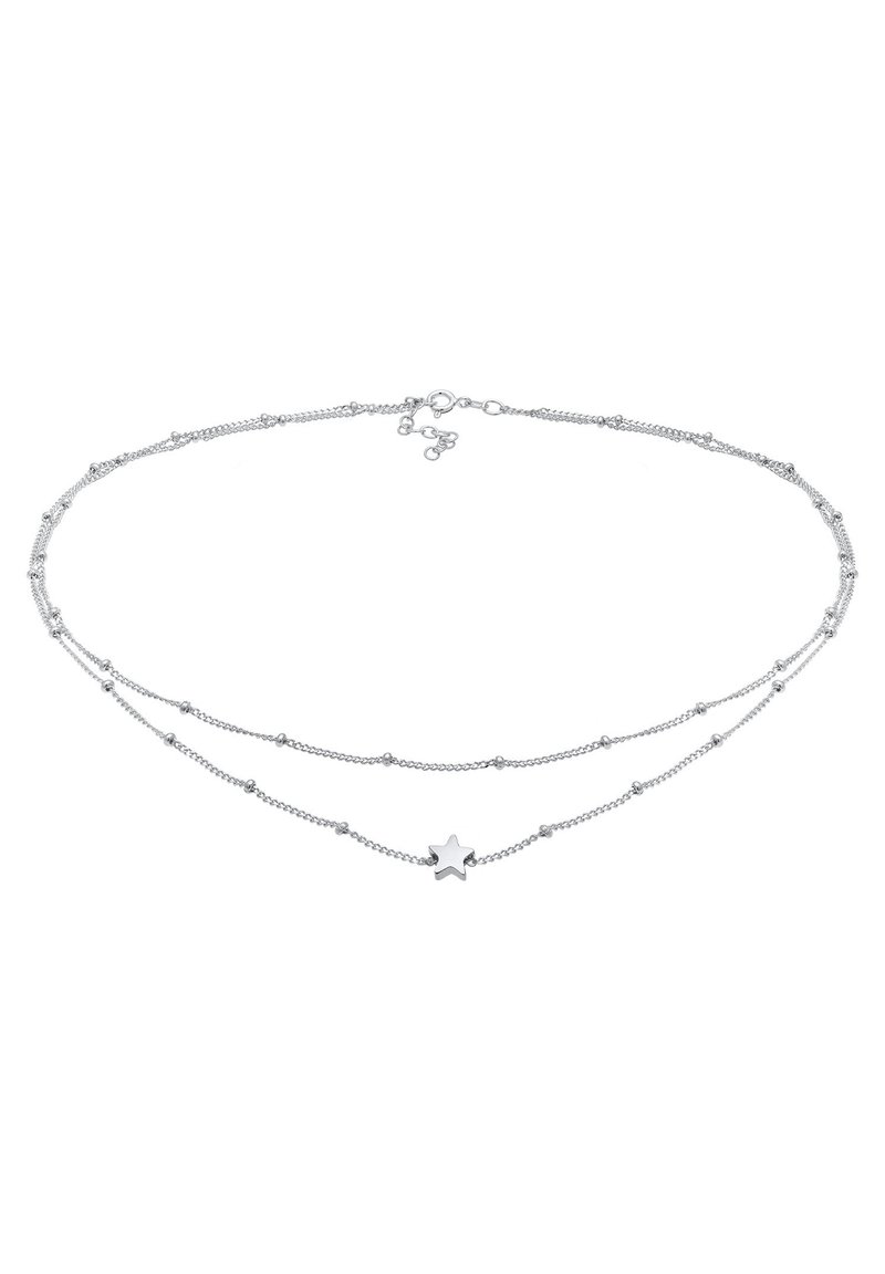 Damen Halsketten | Elli CHOKER LAYER LOOK STAR Halskette silber/silberfarben - XA31765 Damen Halsketten | Elli CHOKER LAYER LOOK STAR Halskette silber/silberfarben - XA31765