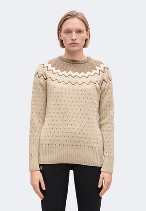 Fjällräven, ÖVIK SWEATER - Пуловер - fossil/brown